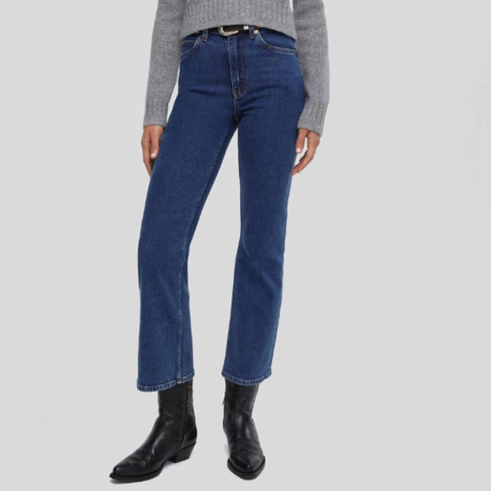 REDONE Comfort Stretch 70s Crop Boot NWT